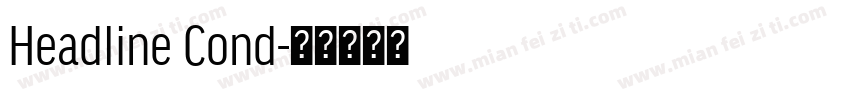 Headline Cond字体转换